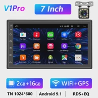 Multimedijski uređaj za Volkswagen, Nissan, Hyundai, Toyota, Podofo auto radio GPS 2 din, Android 10.0, Auto Carplay, univerzalni 7", 2GB 32GB, + kamera